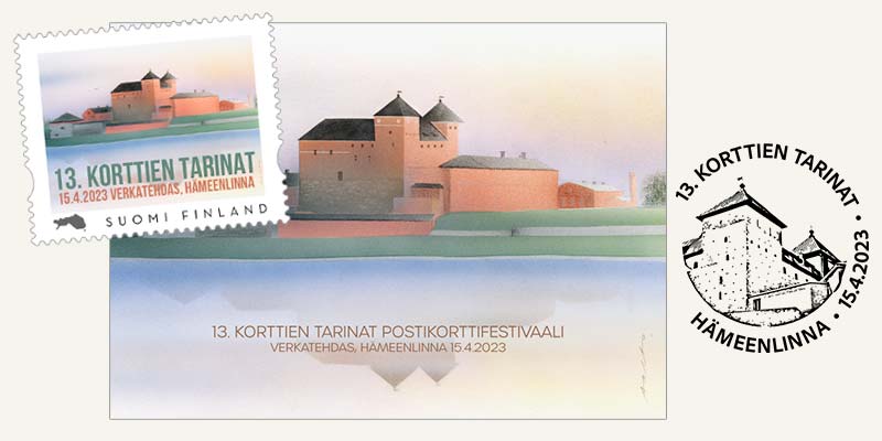 Korttien Tarinat 2023 – Postikortti, erikoispostimerkki ja lisäleima Korttien Tarinat 2023 - Postikortti, erikoispostimerkki ja lisäleima
